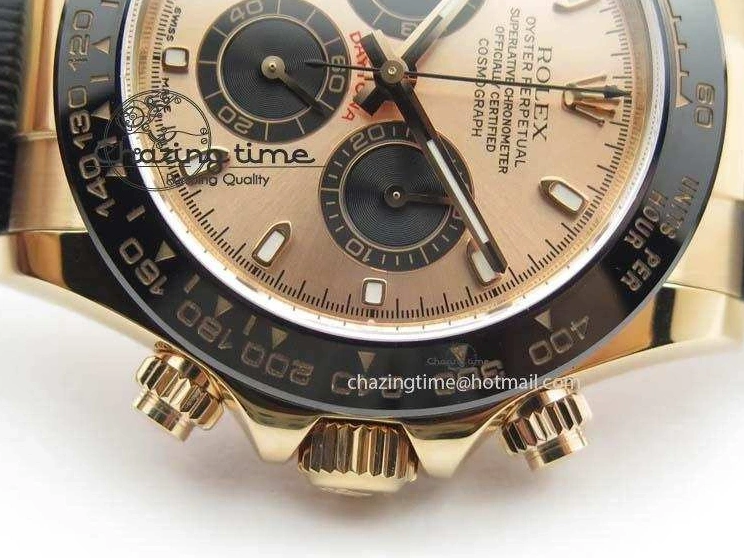 0107 Daytona 116515 Noob 1:1 Best Edition RG Black Dial On Black Leather Strap A NewStyle 3789